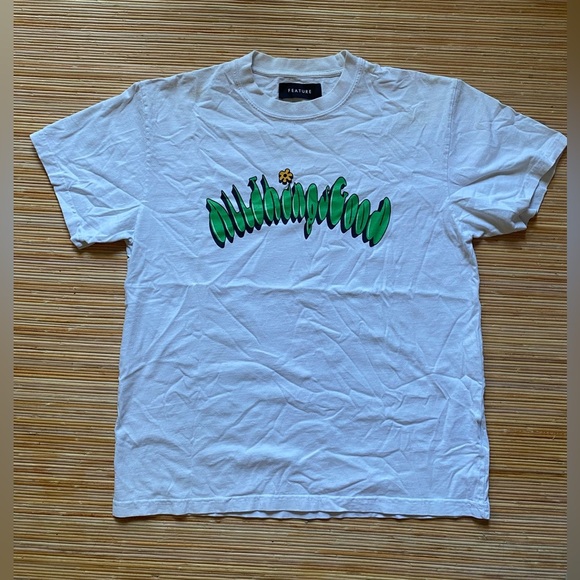 Feature All Things Good Cotton Tee T-Shirt Large Sold Out - Picture 3 of 5